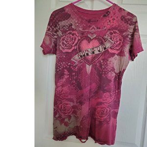 Sinful Rhinestone Accent Tee